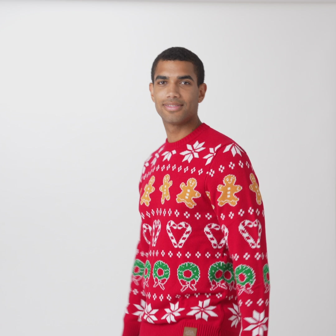 Men's Family Red Christmas Sweater