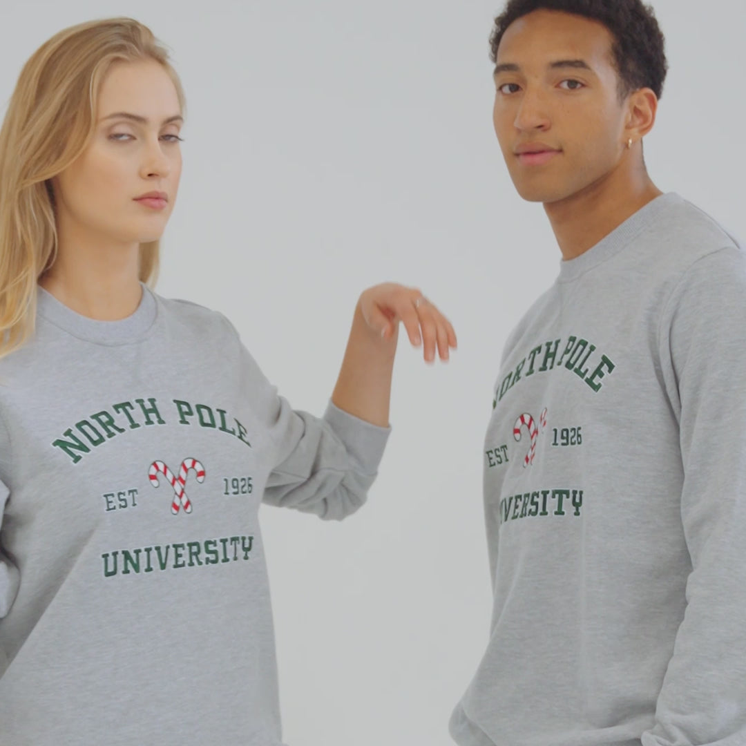 Men's North Pole University Christmas Sweatshirt