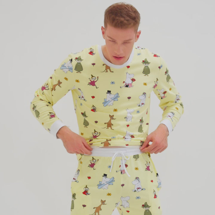 Men's Yellow Moomin Pyjamas