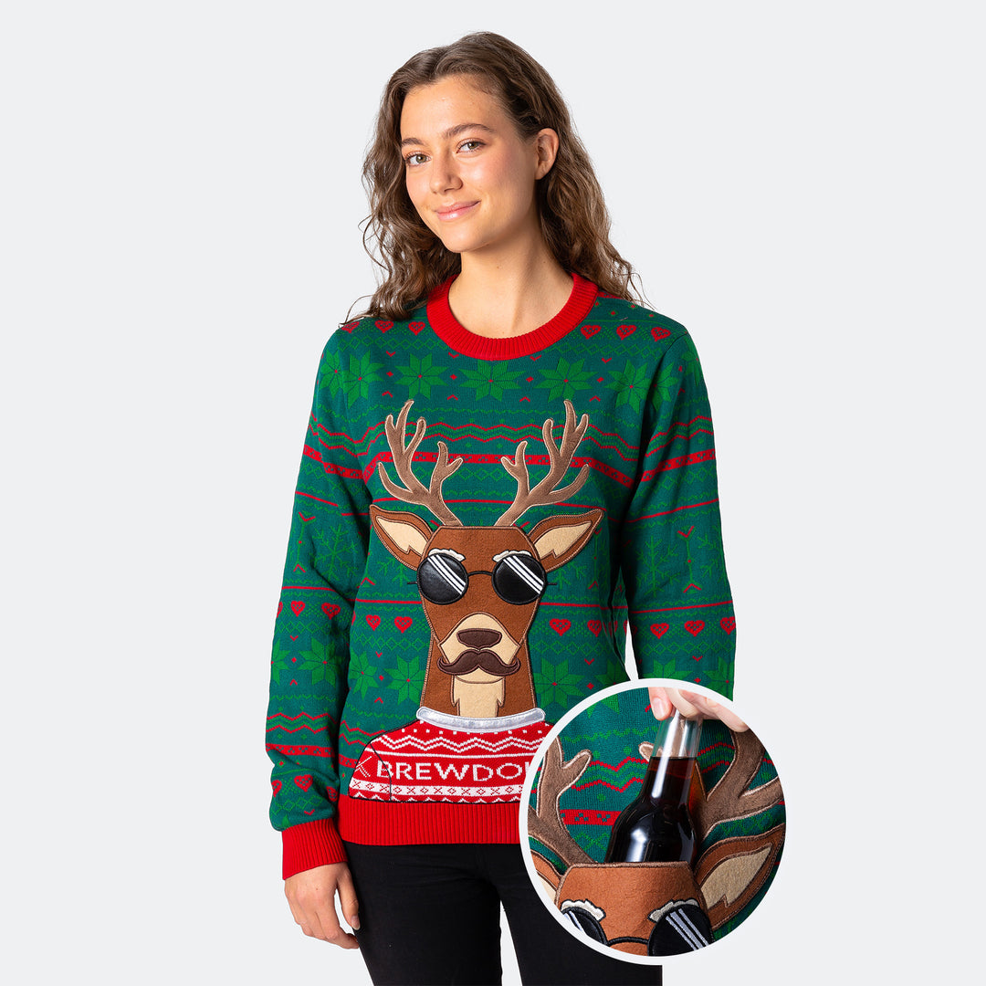 Women's Brewdolph Christmas Sweater