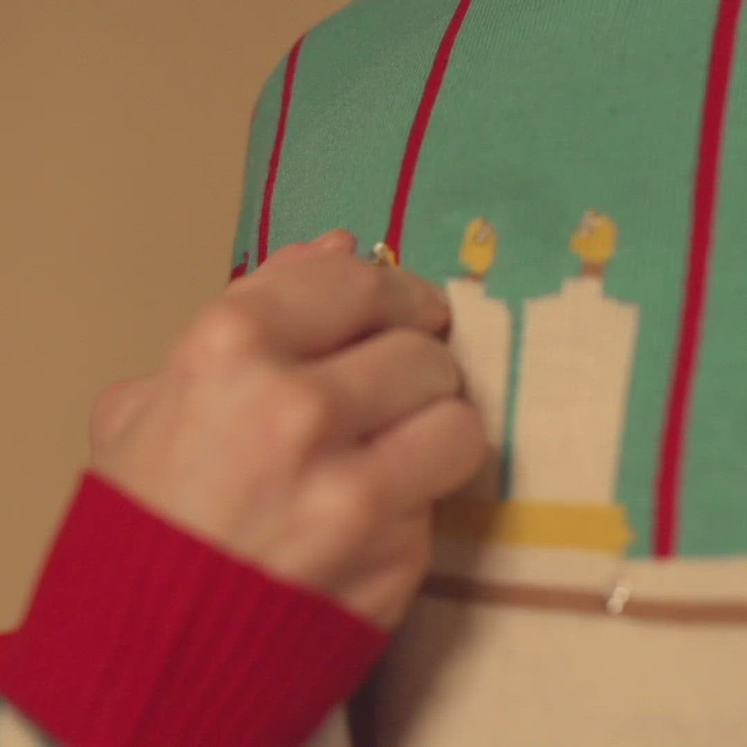 Women's Fireplace Christmas Sweater