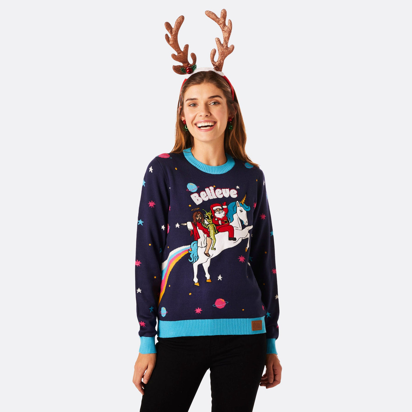 Women's Believe Christmas Sweater
