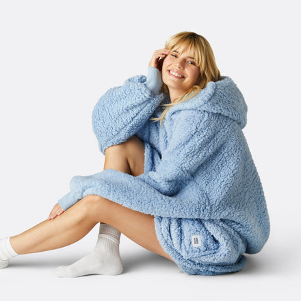 Blue Sherpa HappyHoodie