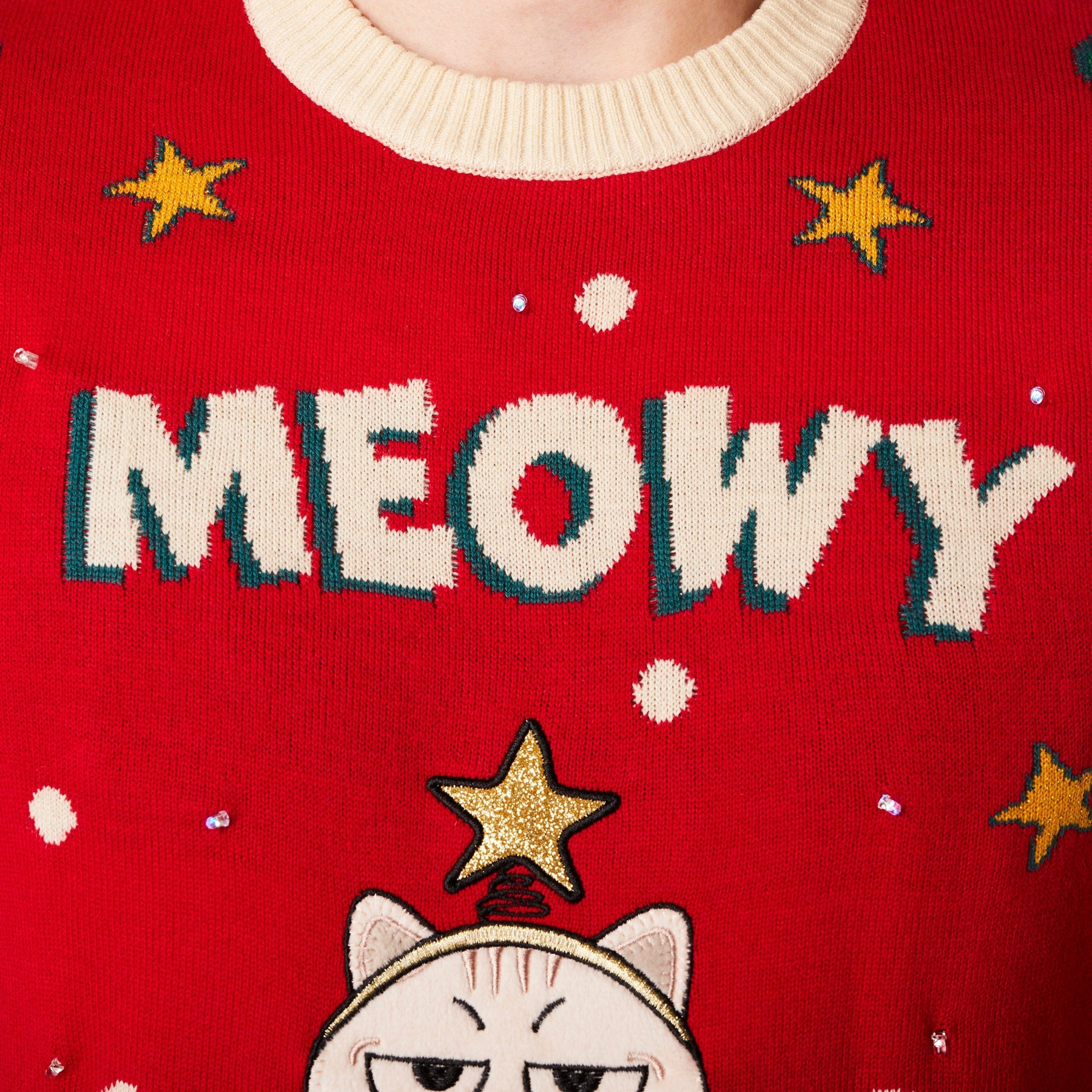 Men s Meowy Christmas Christmas Sweater Europe s largest selection SillySanta