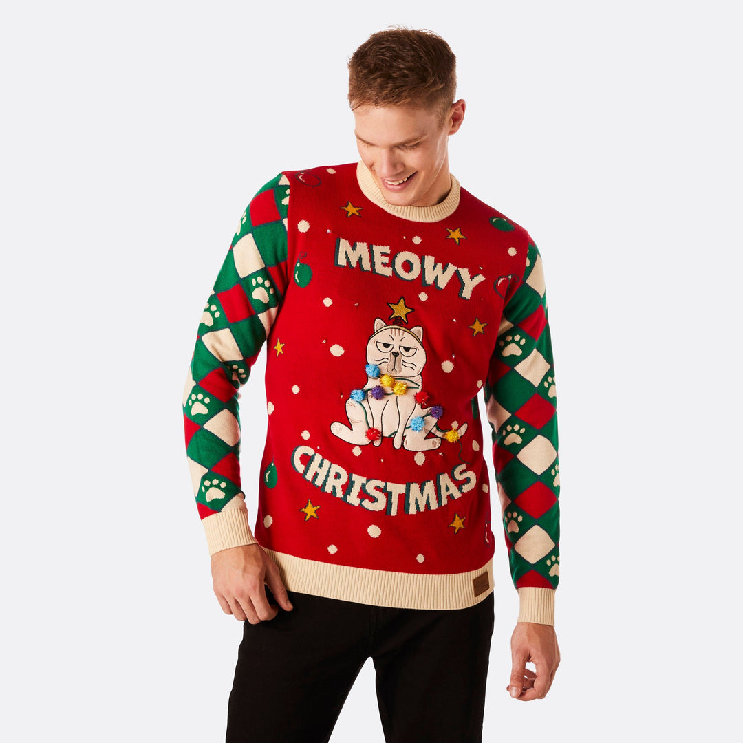 Men's Meowy Christmas Christmas Sweater