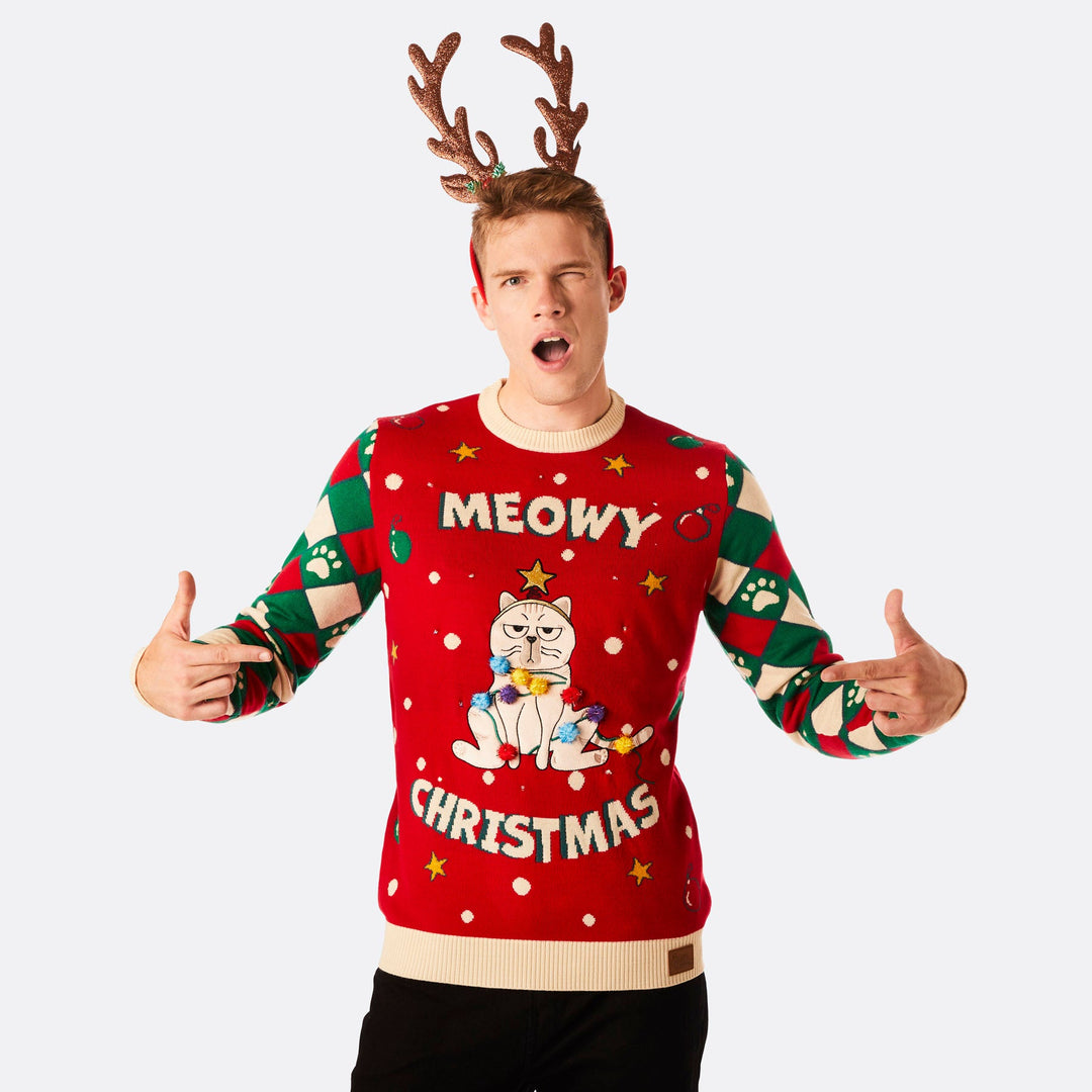 Men's Meowy Christmas Christmas Sweater