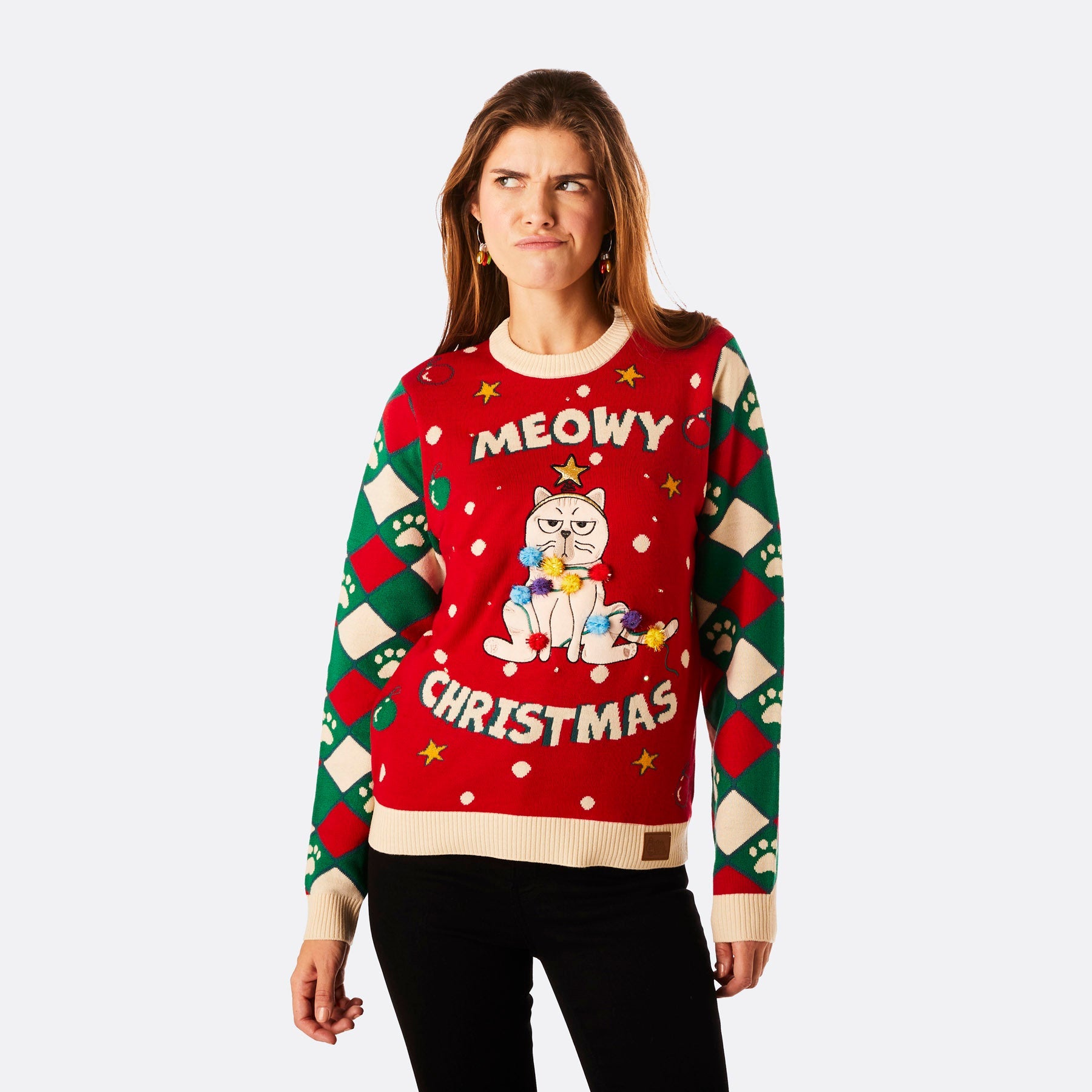 Meowy christmas fashion sweater