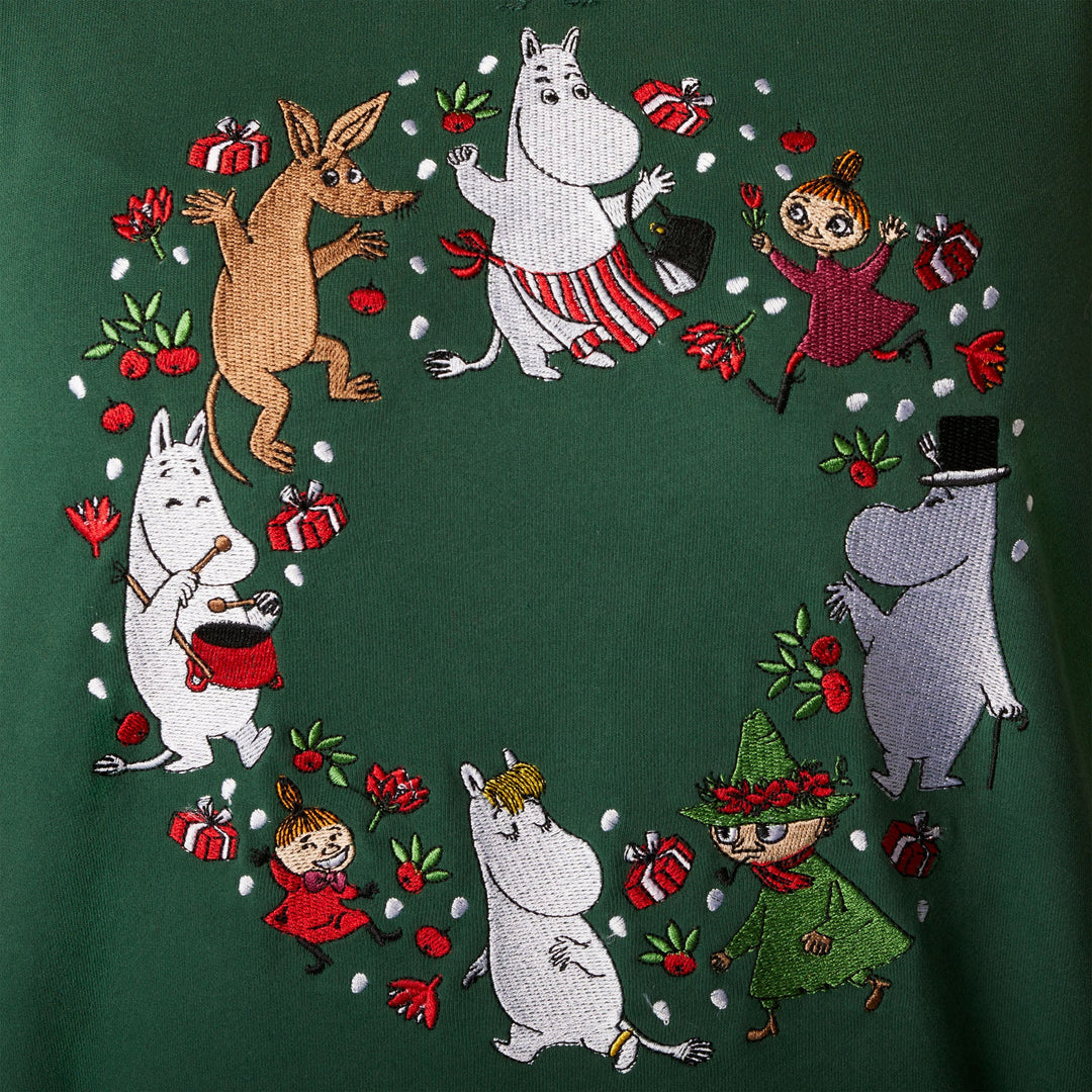 Women's Moomin Green Christmas Sweatshirt