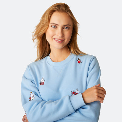 Women's Moomin Blue Christmas Sweatshirt