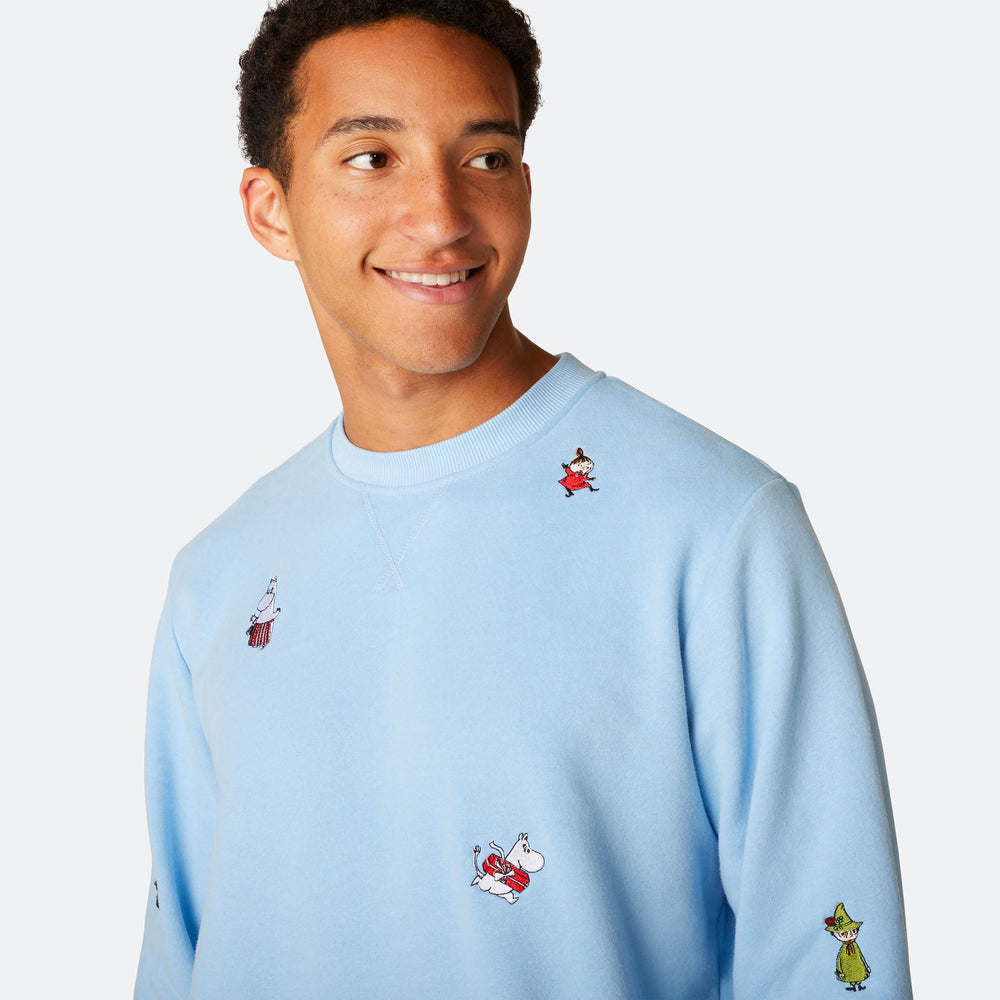 Men's Moomin Blue Christmas Sweatshirt