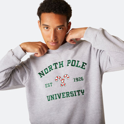 Men's North Pole University Christmas Sweatshirt