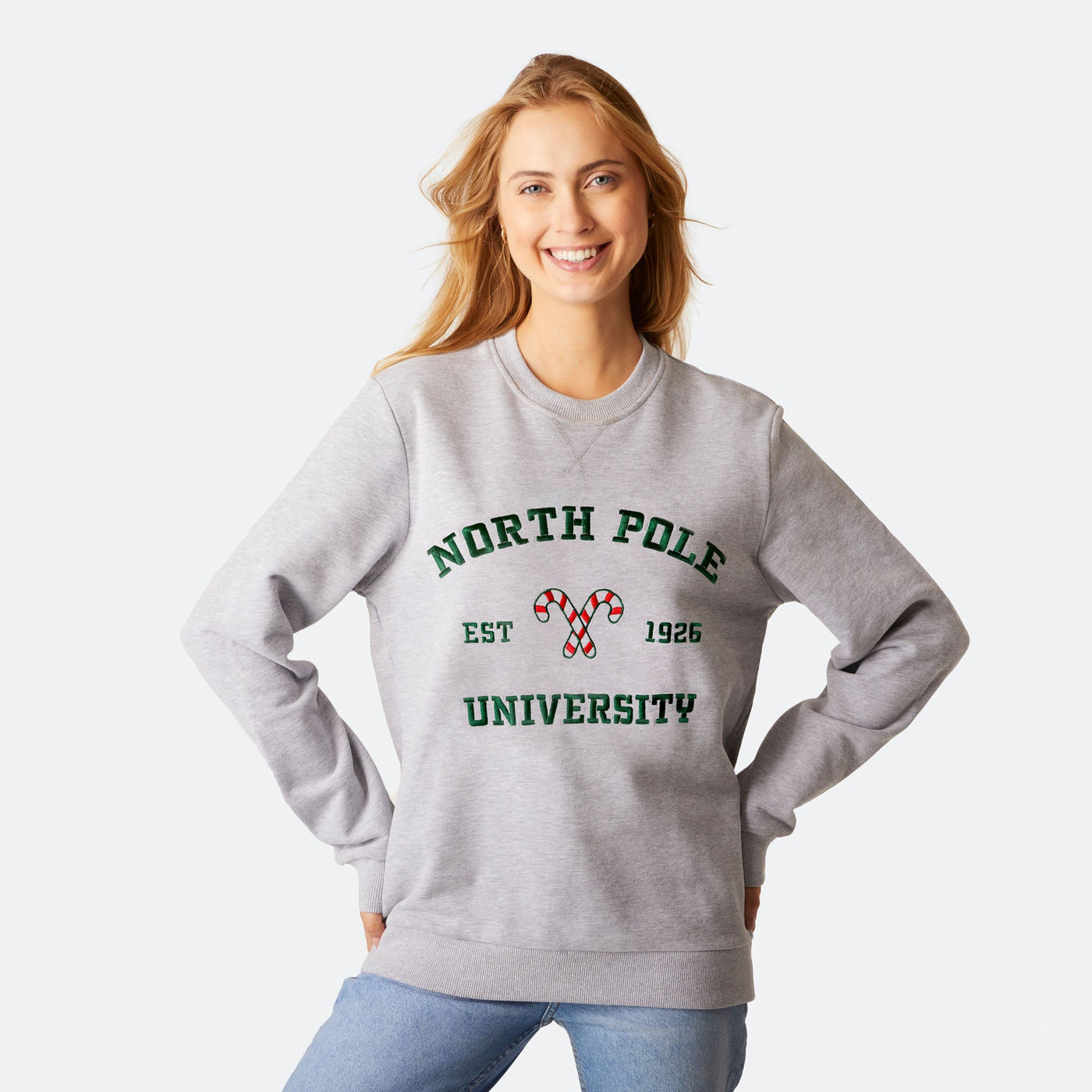 Women's North Pole University Christmas Sweatshirt