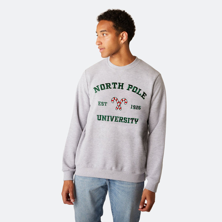 Men's North Pole University Christmas Sweatshirt