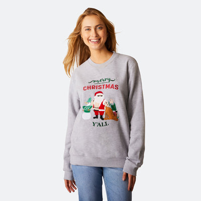Women's Merry Christmas Y'all Christmas Sweatshirt
