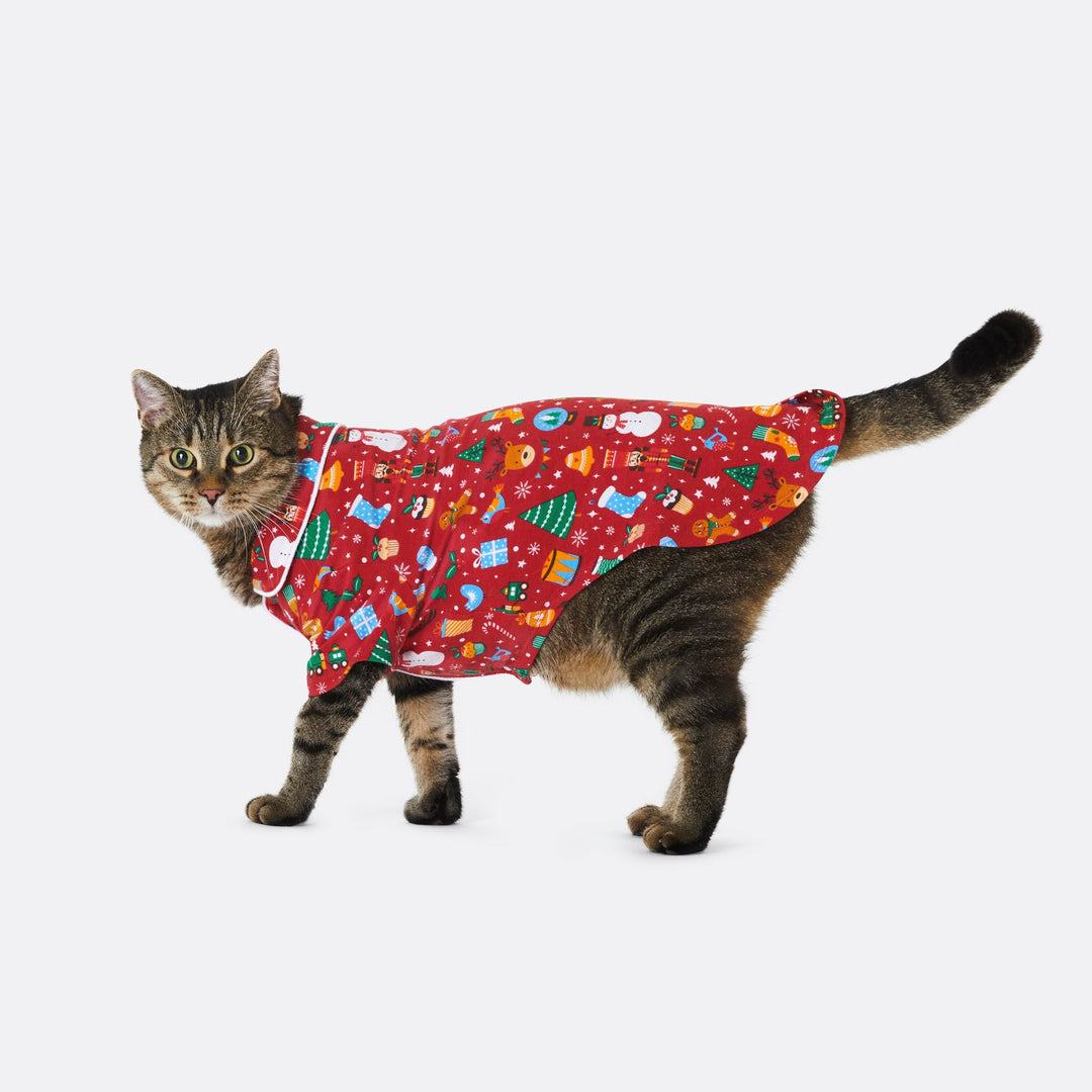 Christmas Dream Red Christmas Pyjamas for Cats