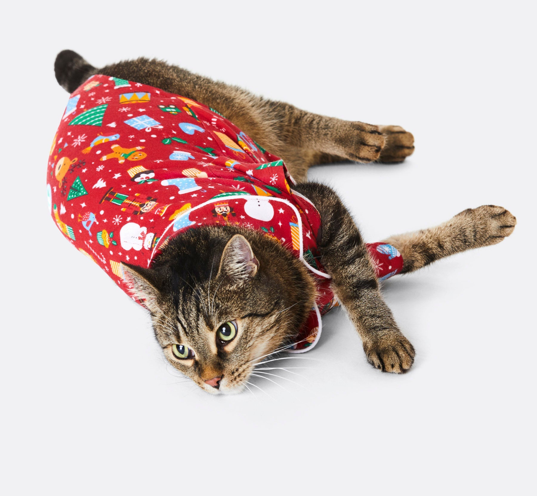 Christmas Dream Red Christmas Pyjamas for Cats Europe s largest selection SillySanta