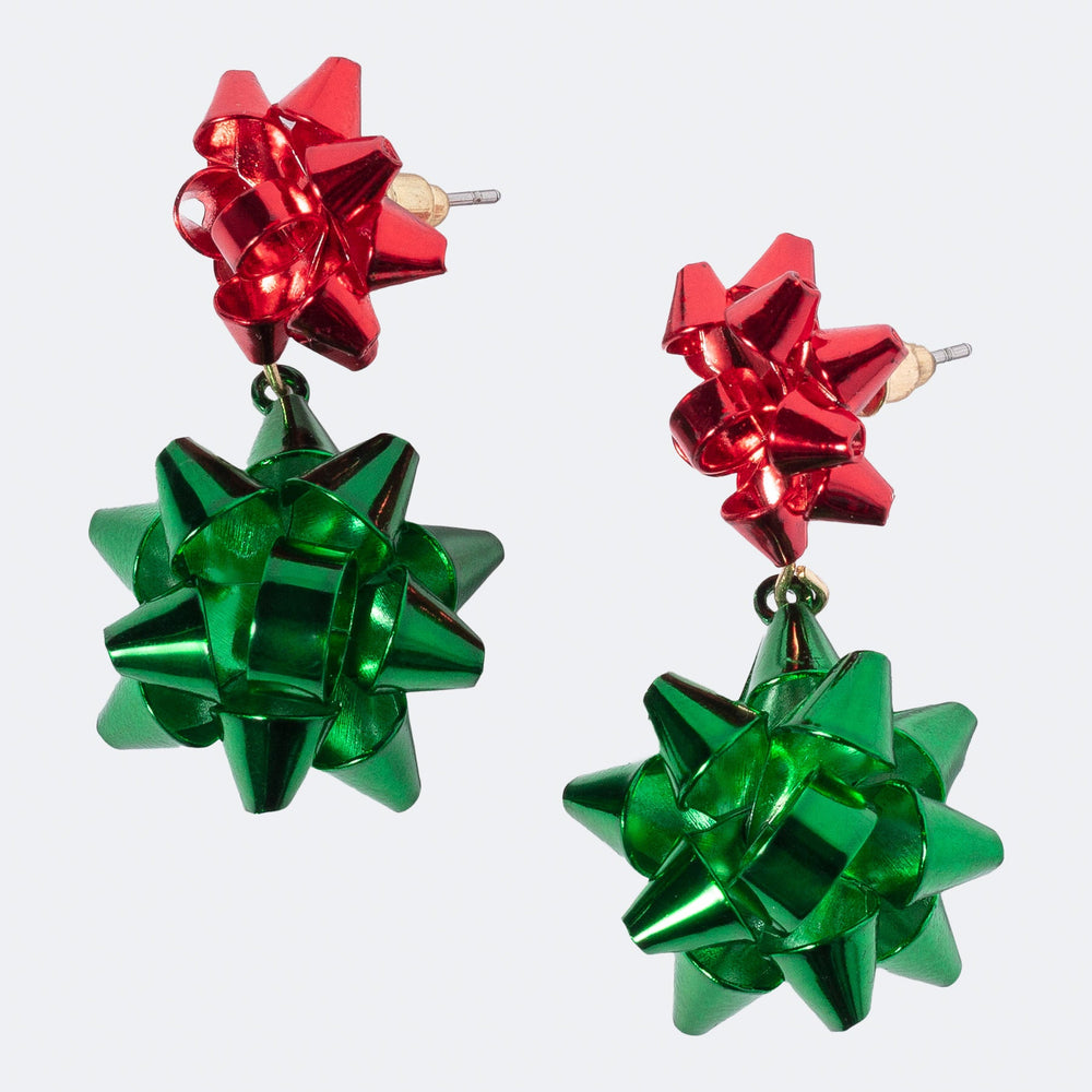 Christmas Ribbon Earrings