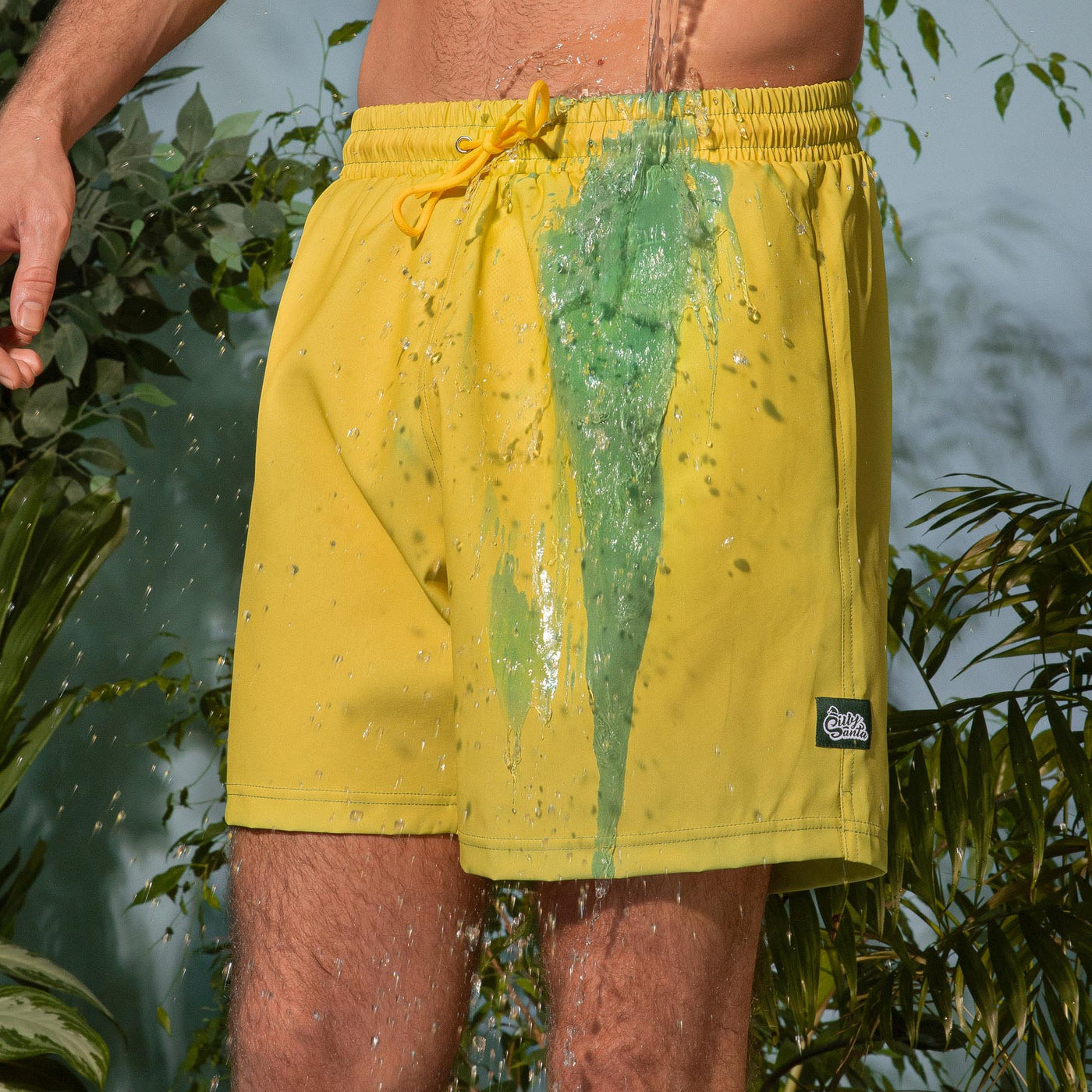 Color Changing Swim Trunks Green/Yellow