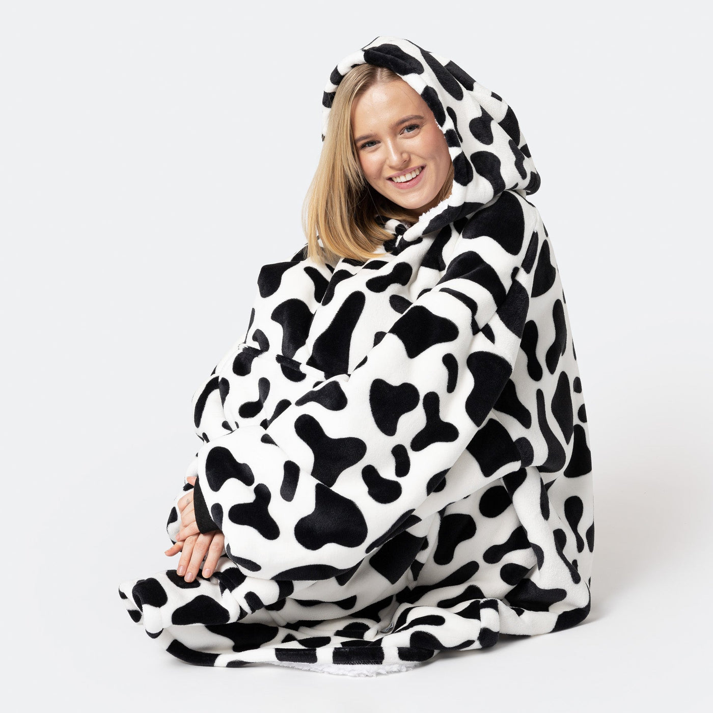 Cow Print HappyHoodie