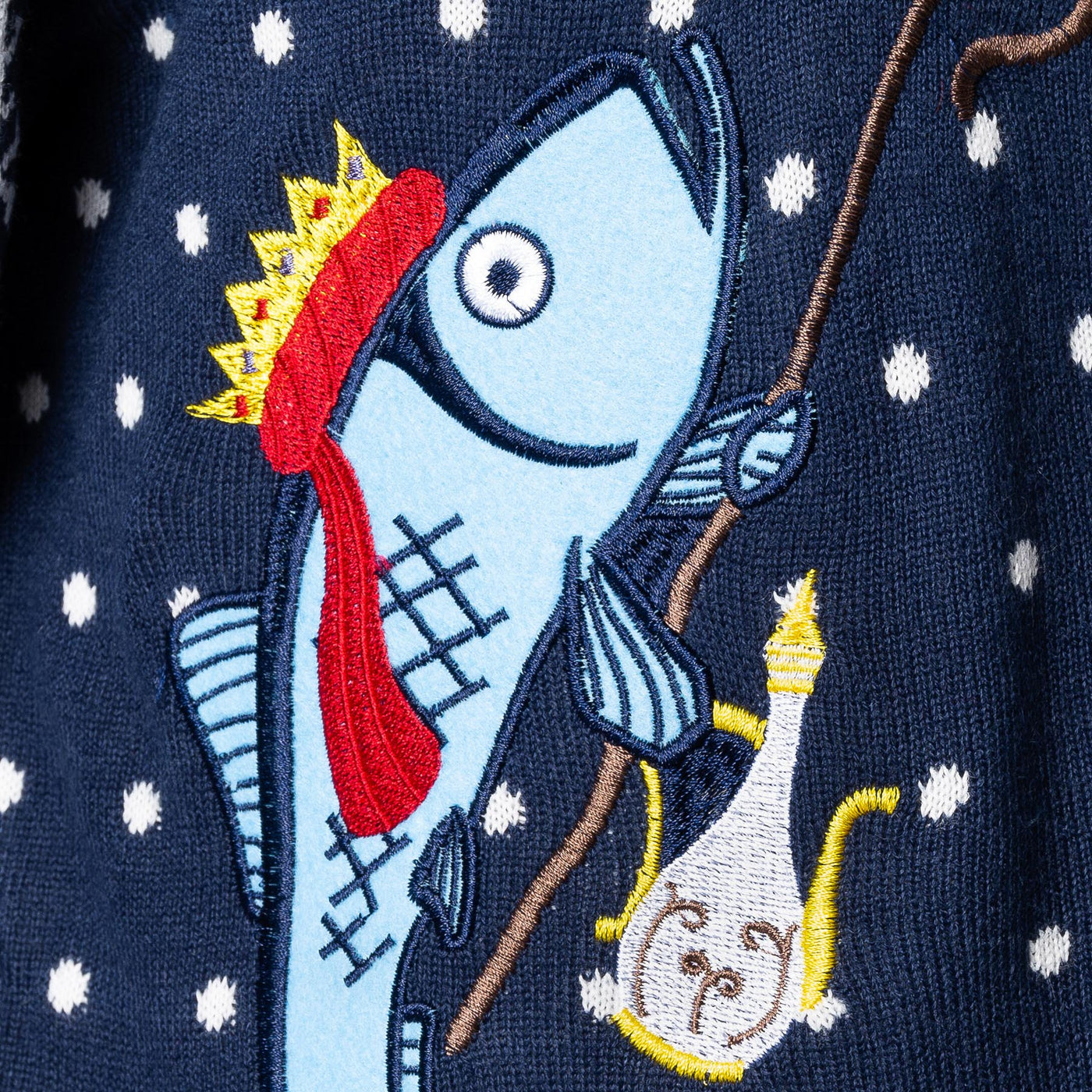 Men's Three Wise Fish Christmas Sweater