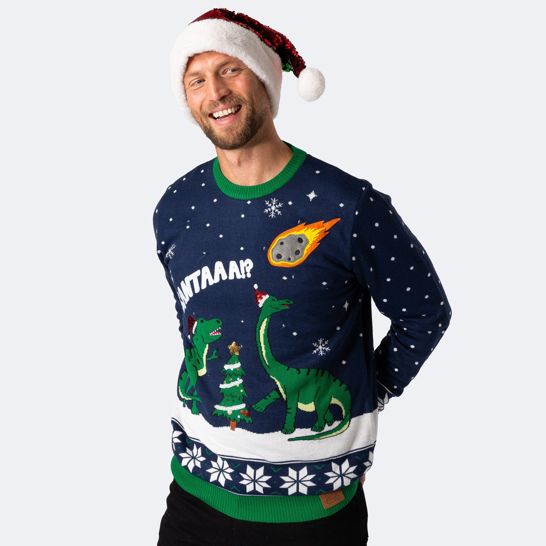 Men's Dinosaurs Christmas Sweater