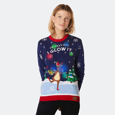 Women's I'm Sexy And I Glow It Christmas Sweater