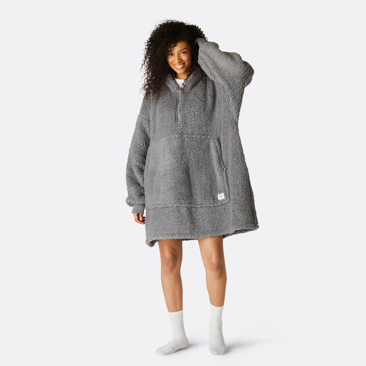 Grey Sherpa HappyHoodie