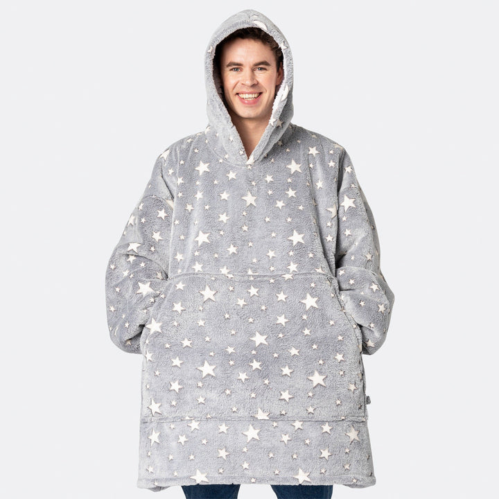 Grey Stars HappyHoodie