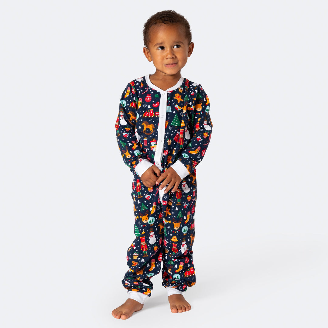 Kids' Blue Christmas Dream Overall Christmas Pyjamas