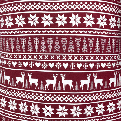 Kids' Burgundy Winter Pattern Pyjamas