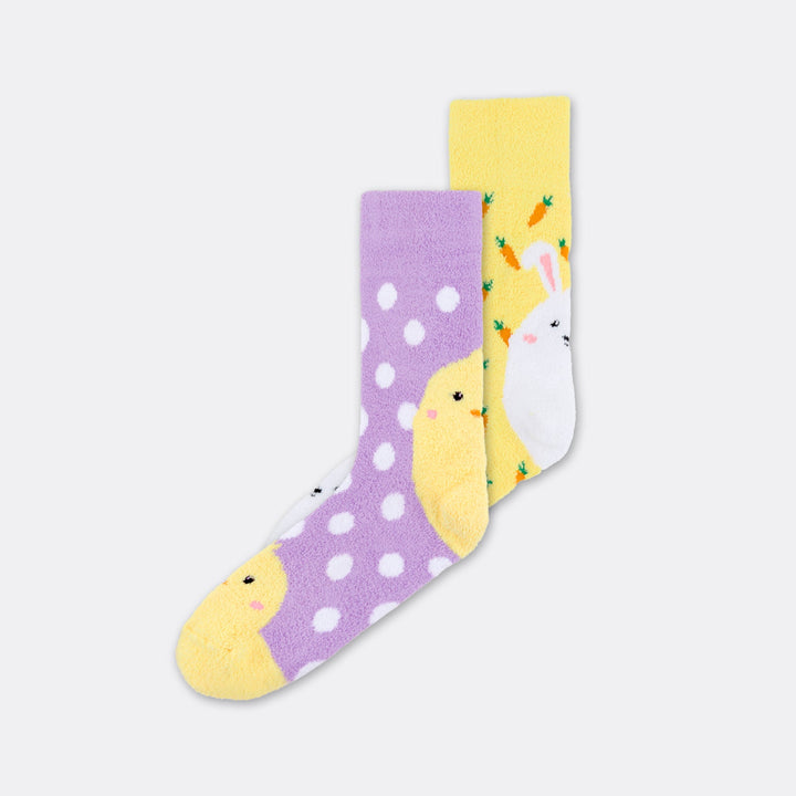 Kids' Fluffy Easter Socks (2-pack)