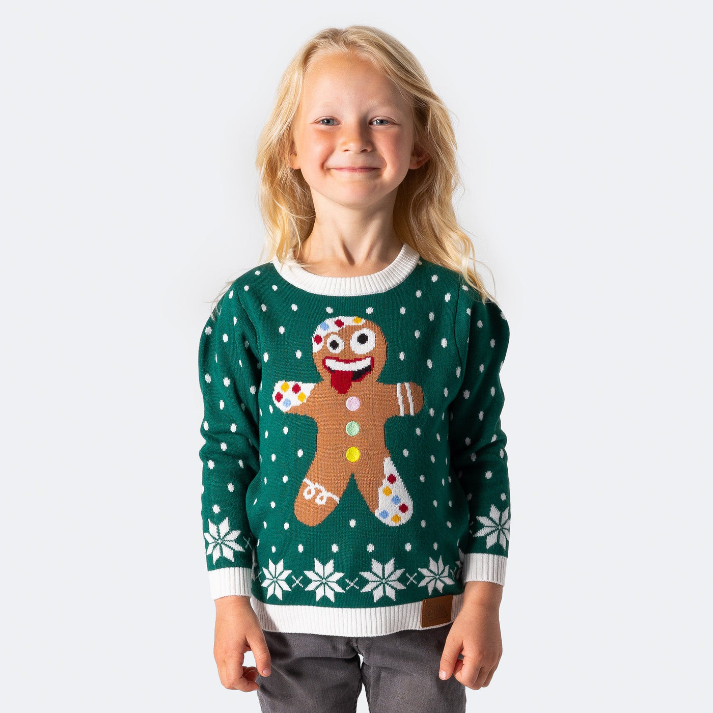 Kids' Gingerbread Christmas Sweater