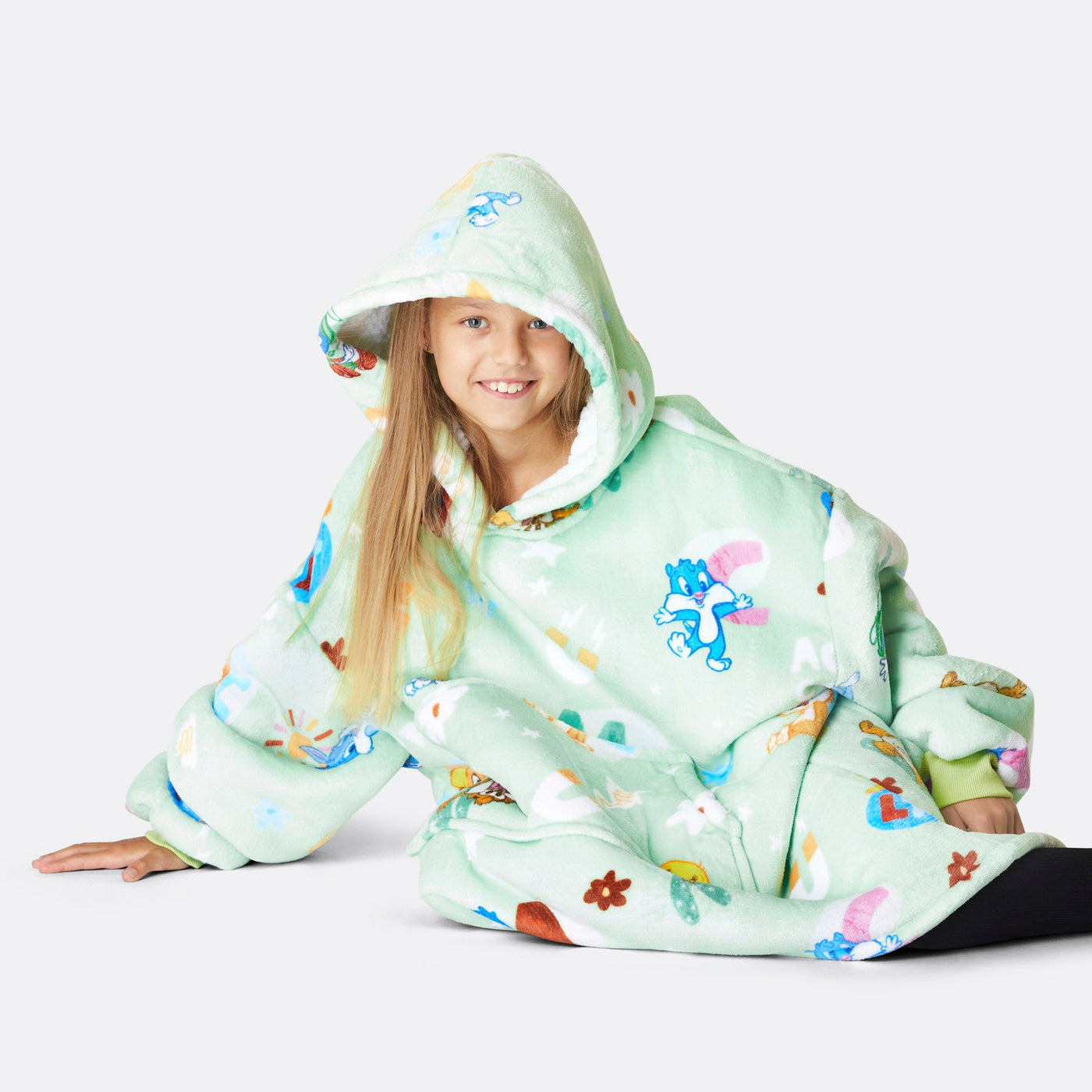 Kids' Green Looney Tunes HappyHoodie