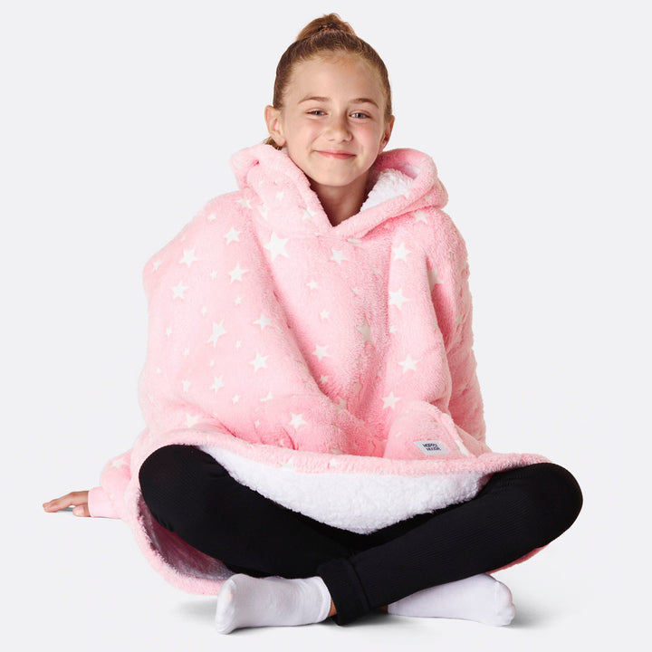 Kids' Pink Stars HappyHoodie