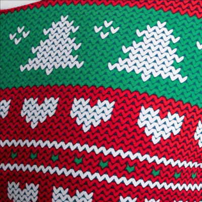 Kids' Red Knit Print Christmas Pyjamas