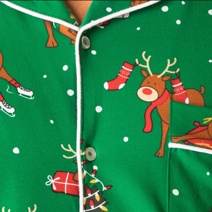 Kids' Reindeer Collared Christmas Pyjamas