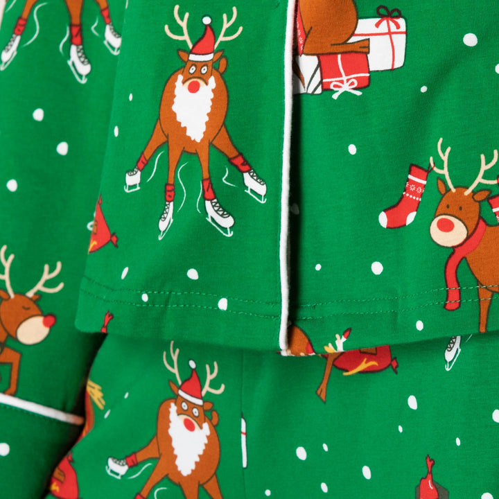 Kids' Reindeer Collared Christmas Pyjamas