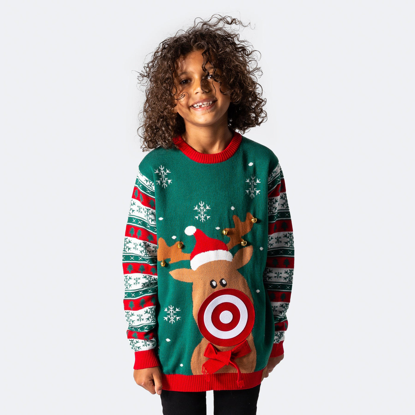 Kids' Rudolf Dart Game Christmas Sweater