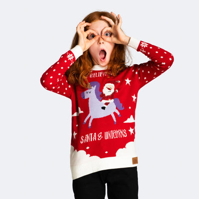 Kids' Unicorn Christmas Sweater