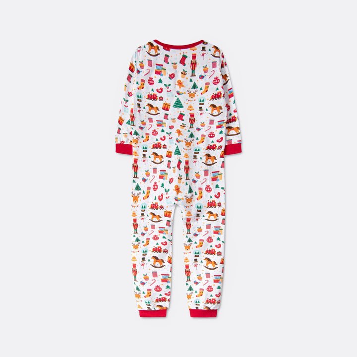 Kids' White Christmas Dream Overall Christmas Pyjamas