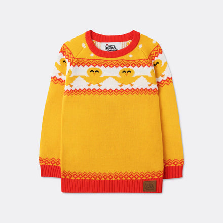 Kids' Yellow Easter Sweater