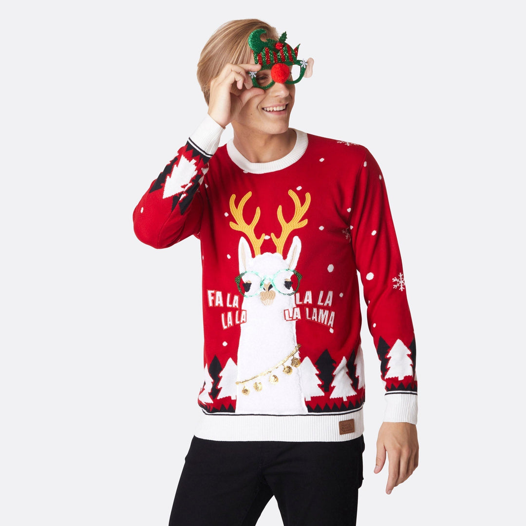 Men's Lama Christmas Sweater