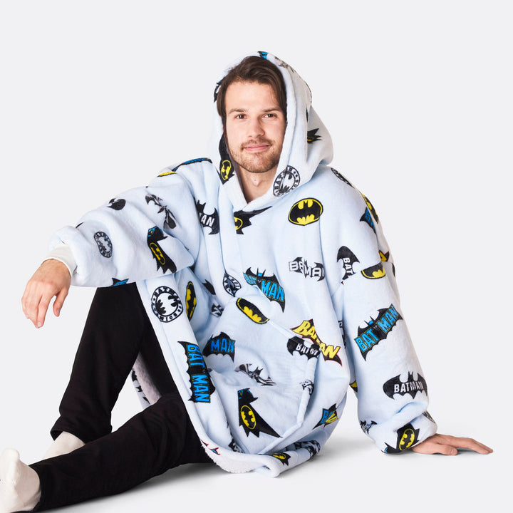 Light Blue Batman HappyHoodie