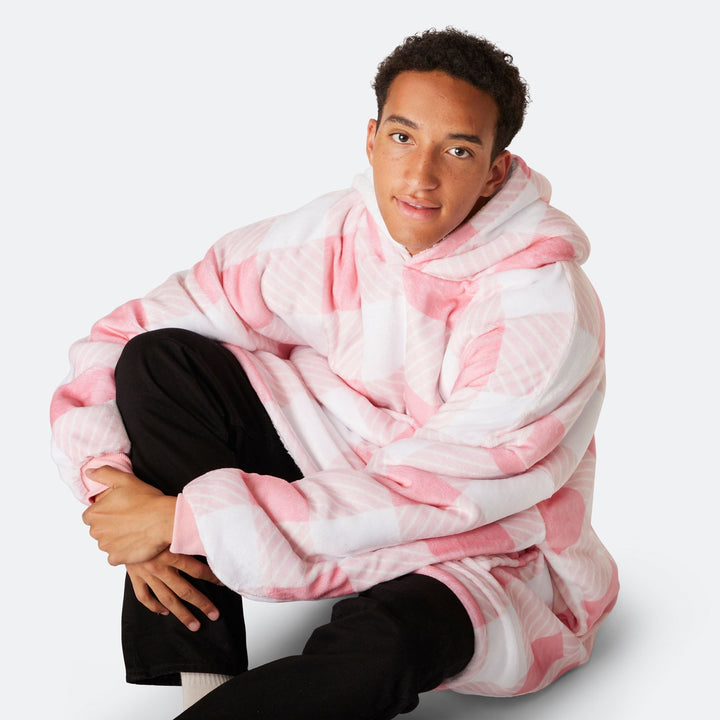 Pink Squares HappyHoodie