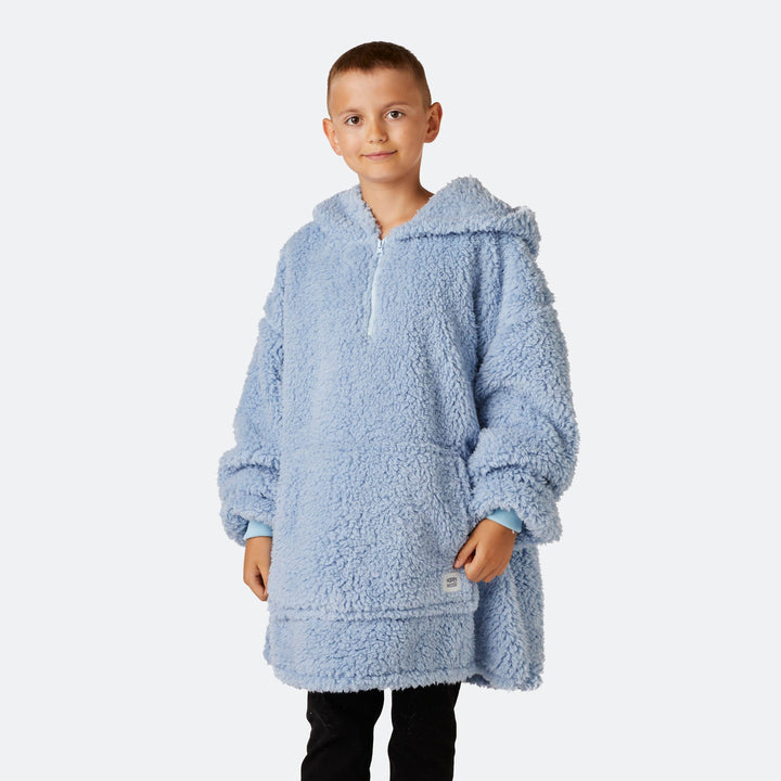 Kids' Blue Sherpa HappyHoodie