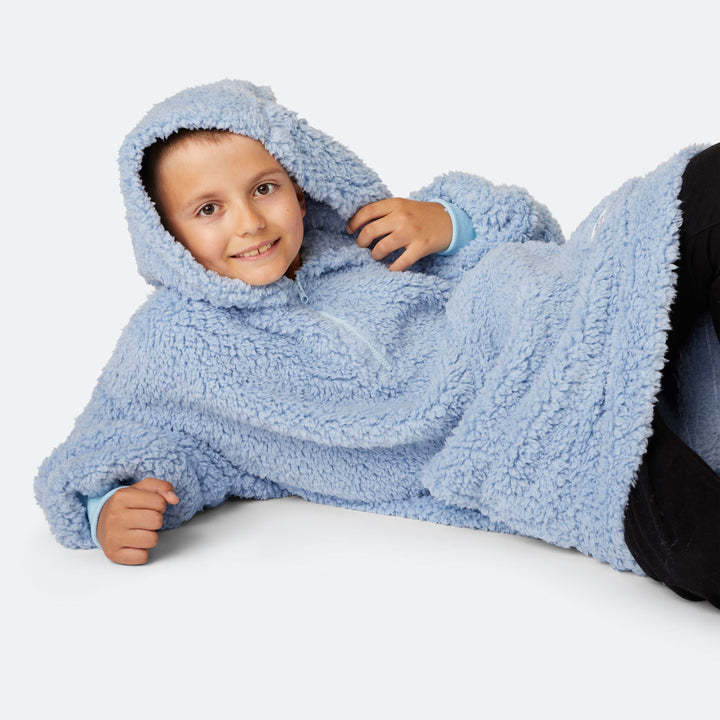 Kids' Blue Sherpa HappyHoodie