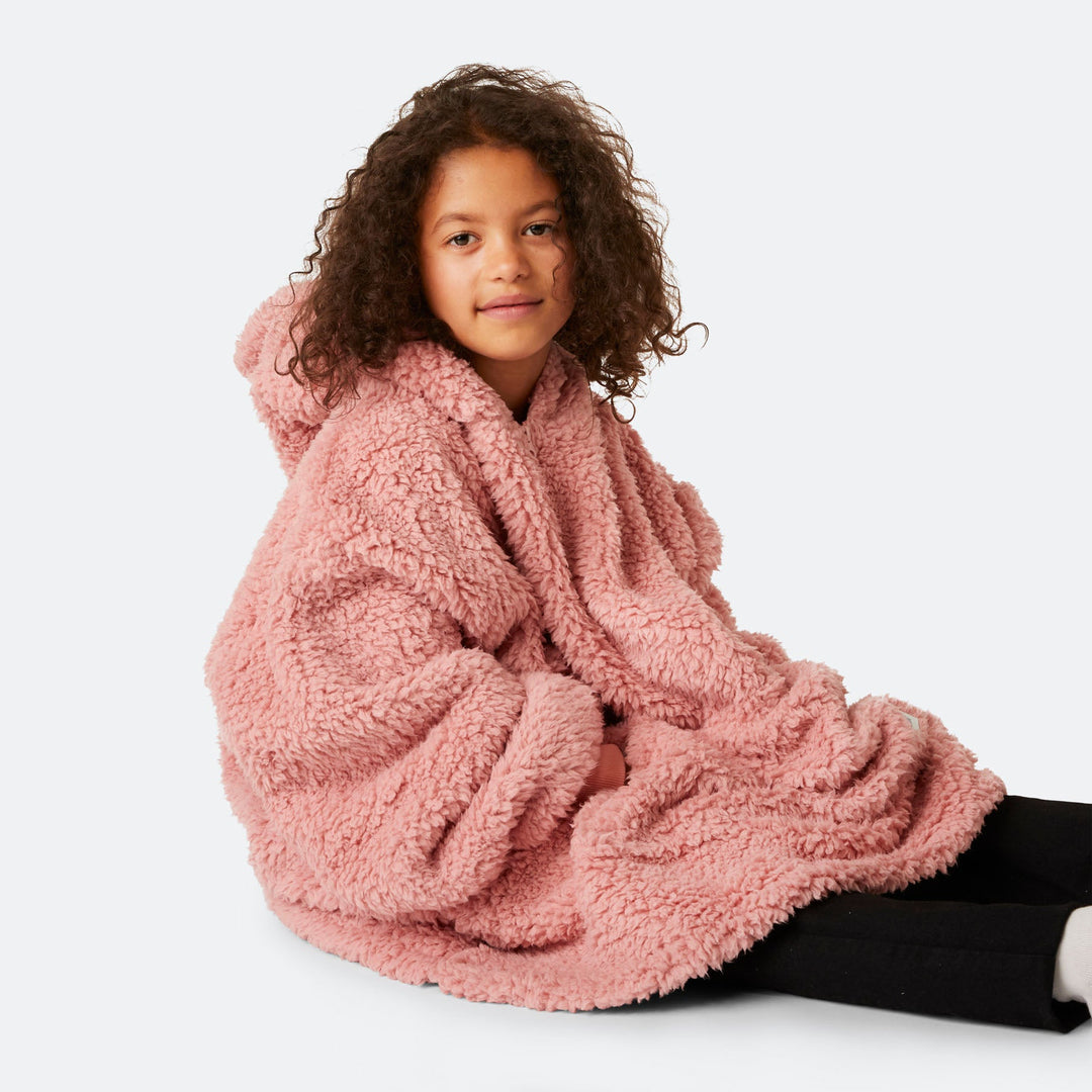 Kids' Pink Sherpa HappyHoodie