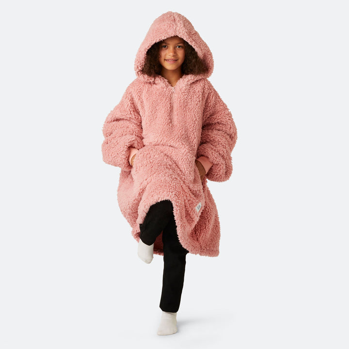 Kids' Pink Sherpa HappyHoodie