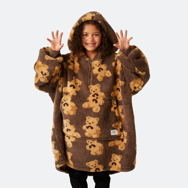 Kids' Dark Teddy HappyHoodie