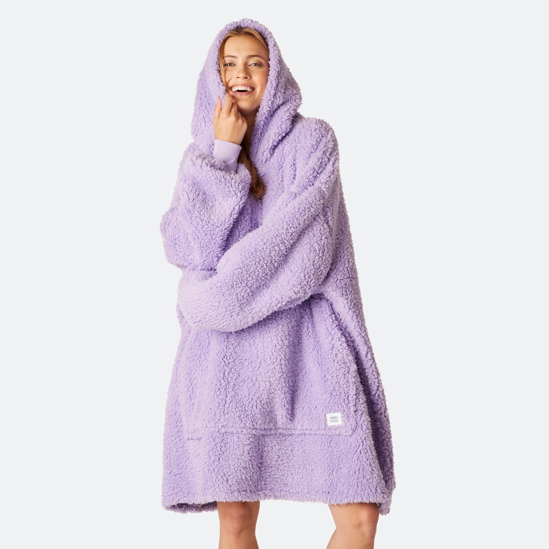 Purple Sherpa HappyHoodie Europe s largest selection SillySanta